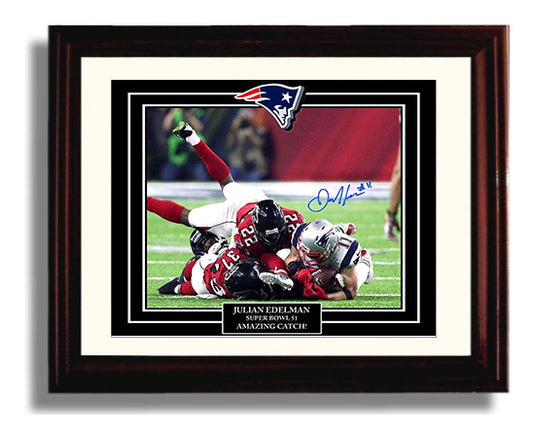 Julian Edelman Patriots - Super Bowl Catch 8x10 Canvas vintage football wall art