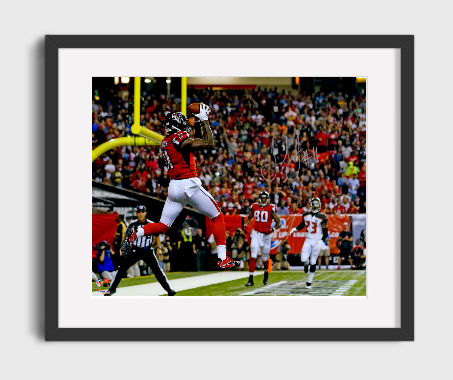 Julio Jones - Sky High TD Football Wall Art - football wall art print