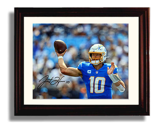 Justin Herbert - Cannon Arm 8x10 Canvas vintage football wall art