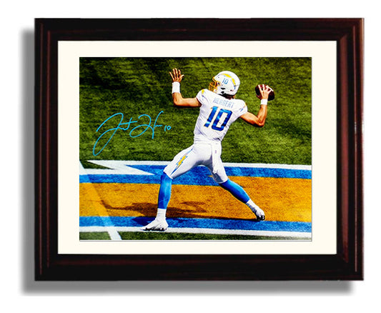 Justin Herbert - Deep Bomb 8x10 Canvas vintage football wall art