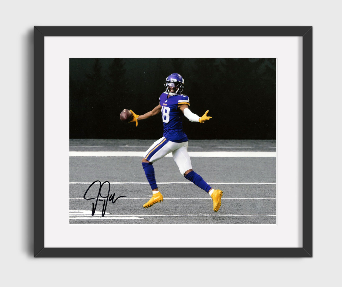 Justin Jefferson - Smooth Route Football Wall Art - football wall art print