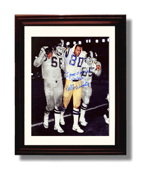 Kellen Winslow - San Diego Football Injured Walk Off Field 1982 8x10 Canvas vintage football wall art