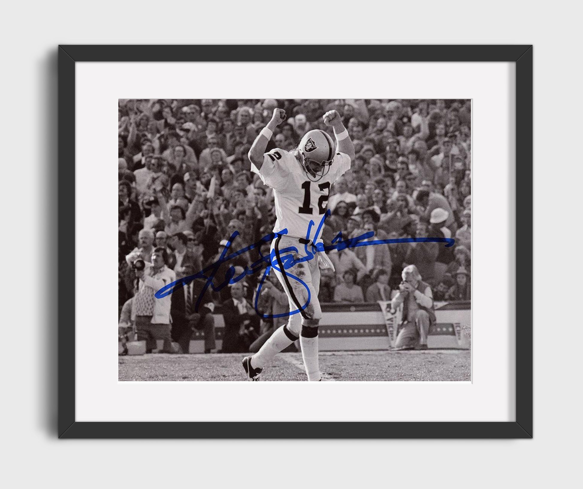 Ken Stabler - Oakland Legend Vintage Football Wall Art - 16x20 Gallery Frame football decor