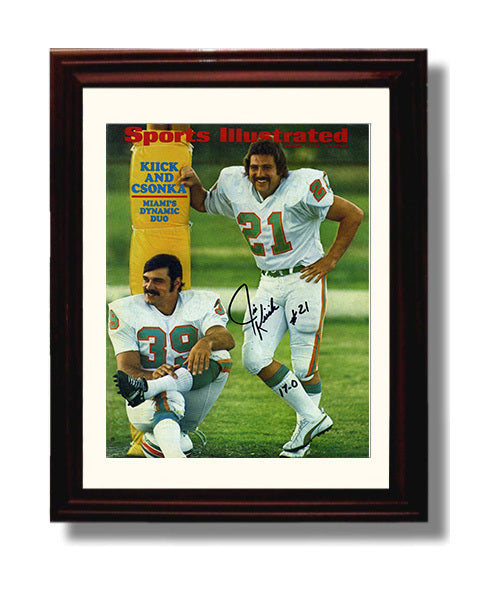 Kiick and Csonka - Perfect Pair 8x10 Canvas vintage football wall art