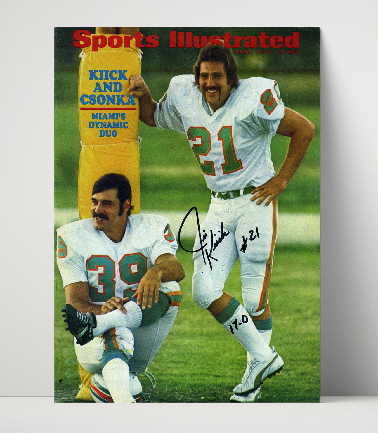 Kiick and Csonka - Perfect Pair Football Wall Art - football wall art print