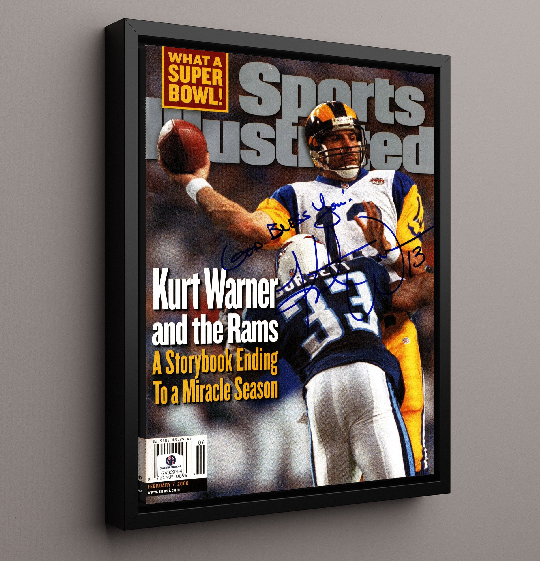 Kurt Warner - Miracle Season Football Wall Art - football wall art print