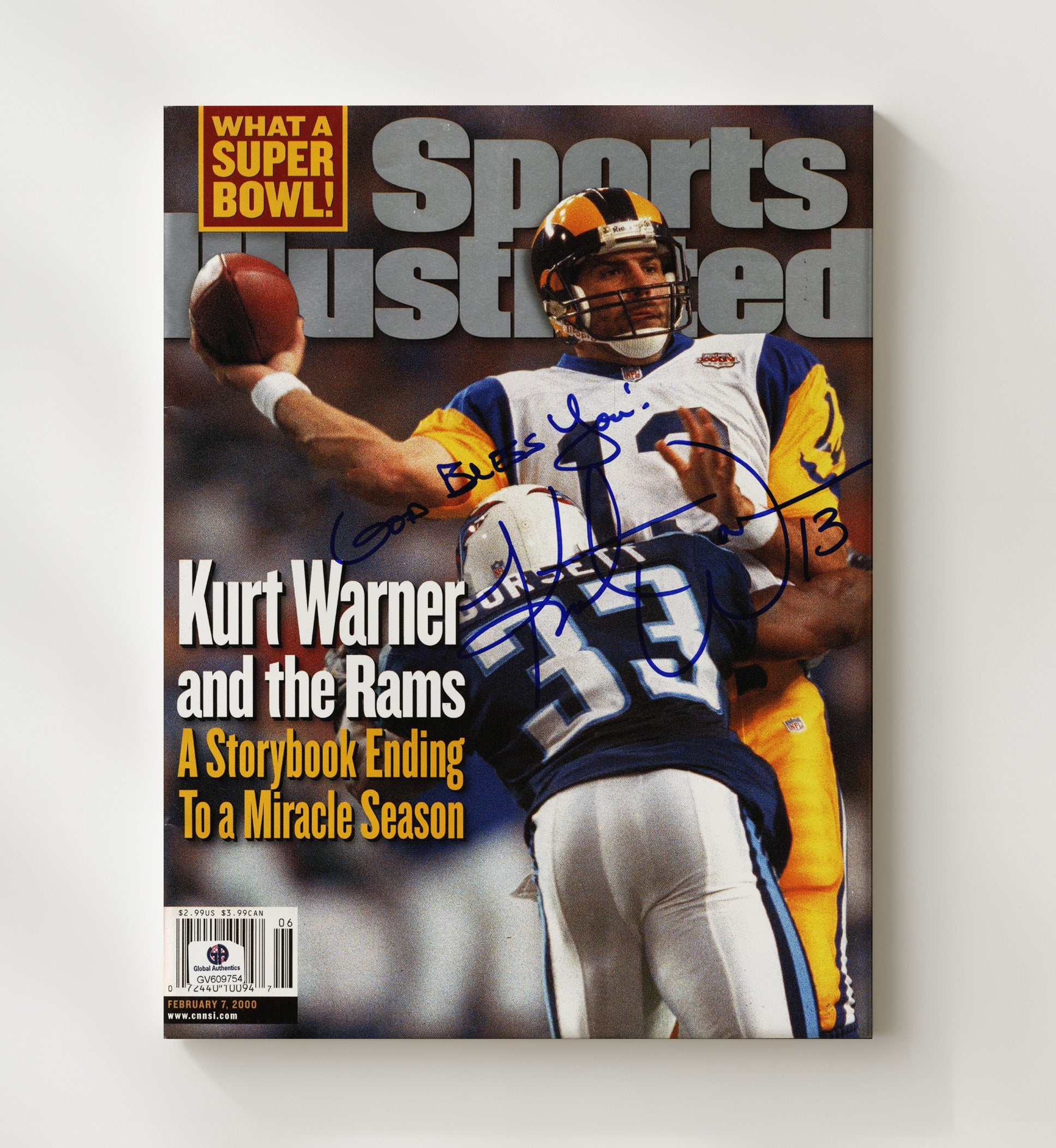 Kurt Warner - Miracle Season Football Wall Art - football wall art print