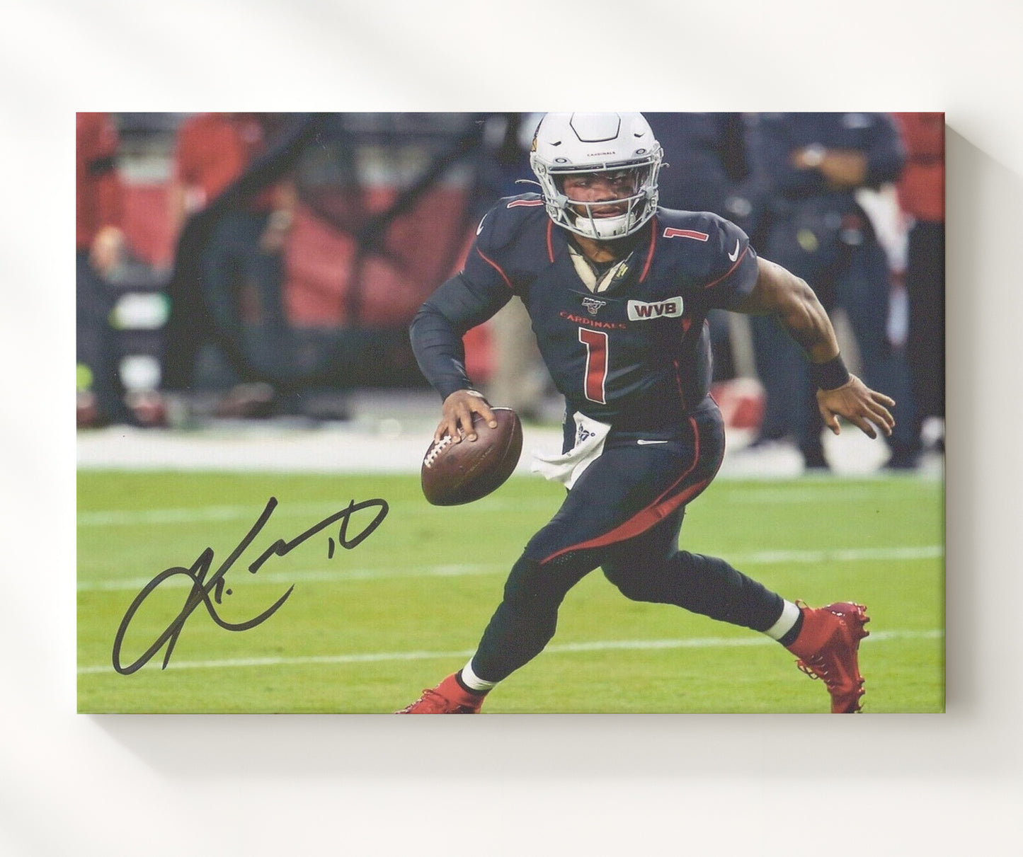 Kyler Murray - Dual Threat QB Vintage Football Wall Art - 20x24 Canvas football decor