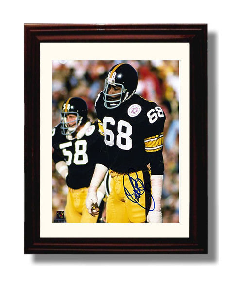 L C Greenwood - Pittsburgh Football Steel Curtain Defensive Lineman 8x10 Canvas vintage football wall art