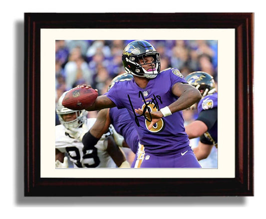 Lamar Jackson - Deep Strike 8x10 Canvas vintage football wall art