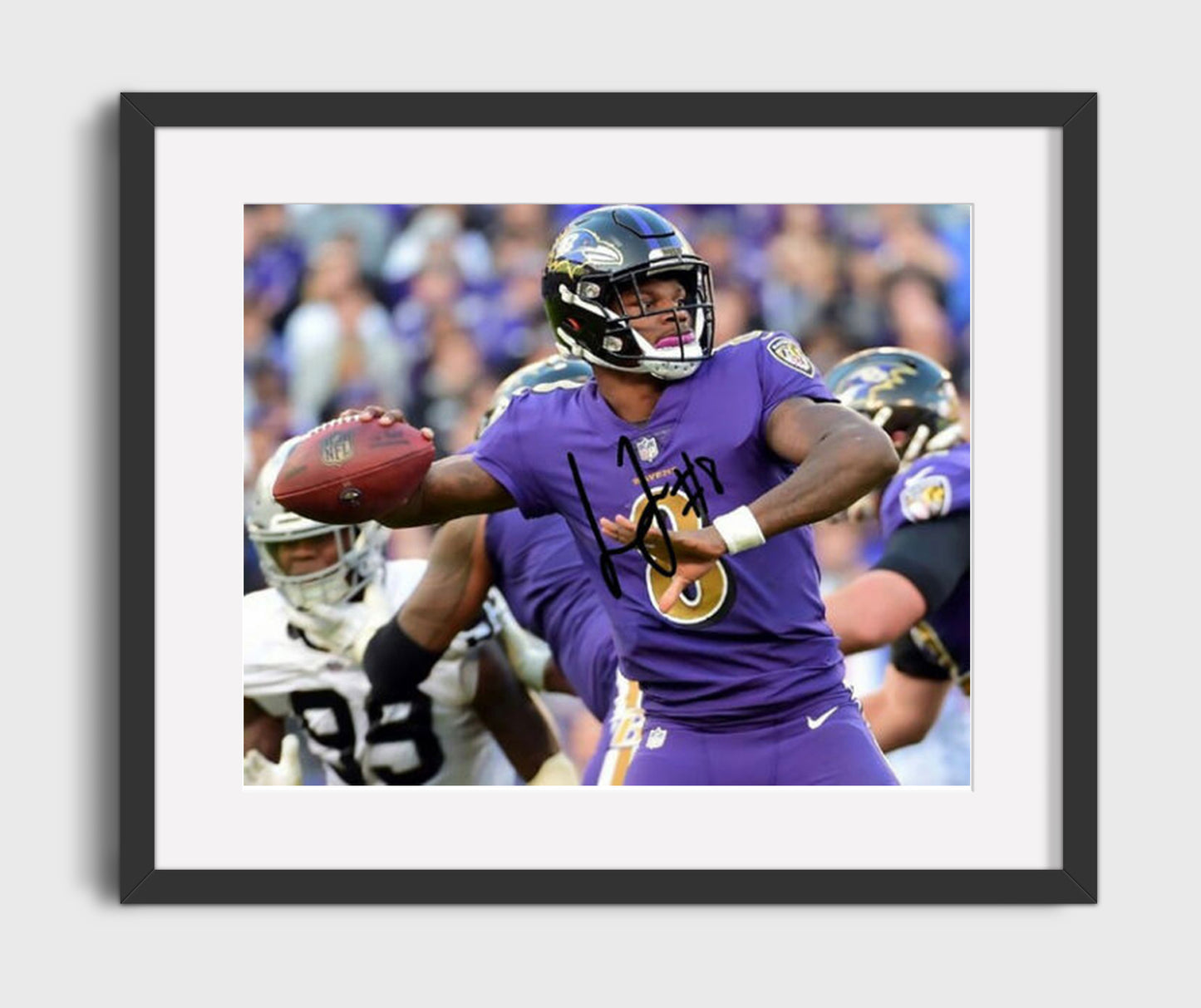 Lamar Jackson - Deep Strike Football Wall Art - football wall art print