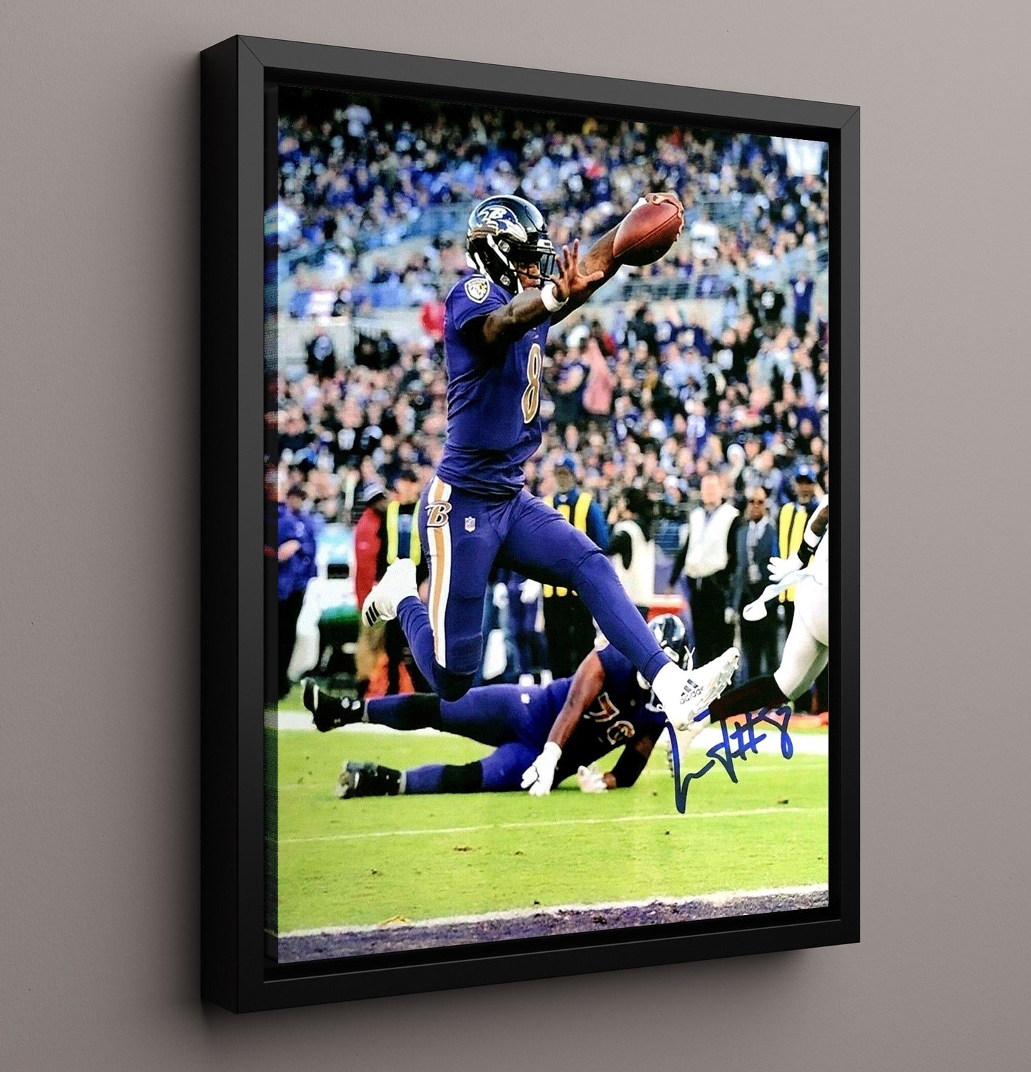 Lamar Jackson - Mvp Moves Football Wall Art - football wall art print