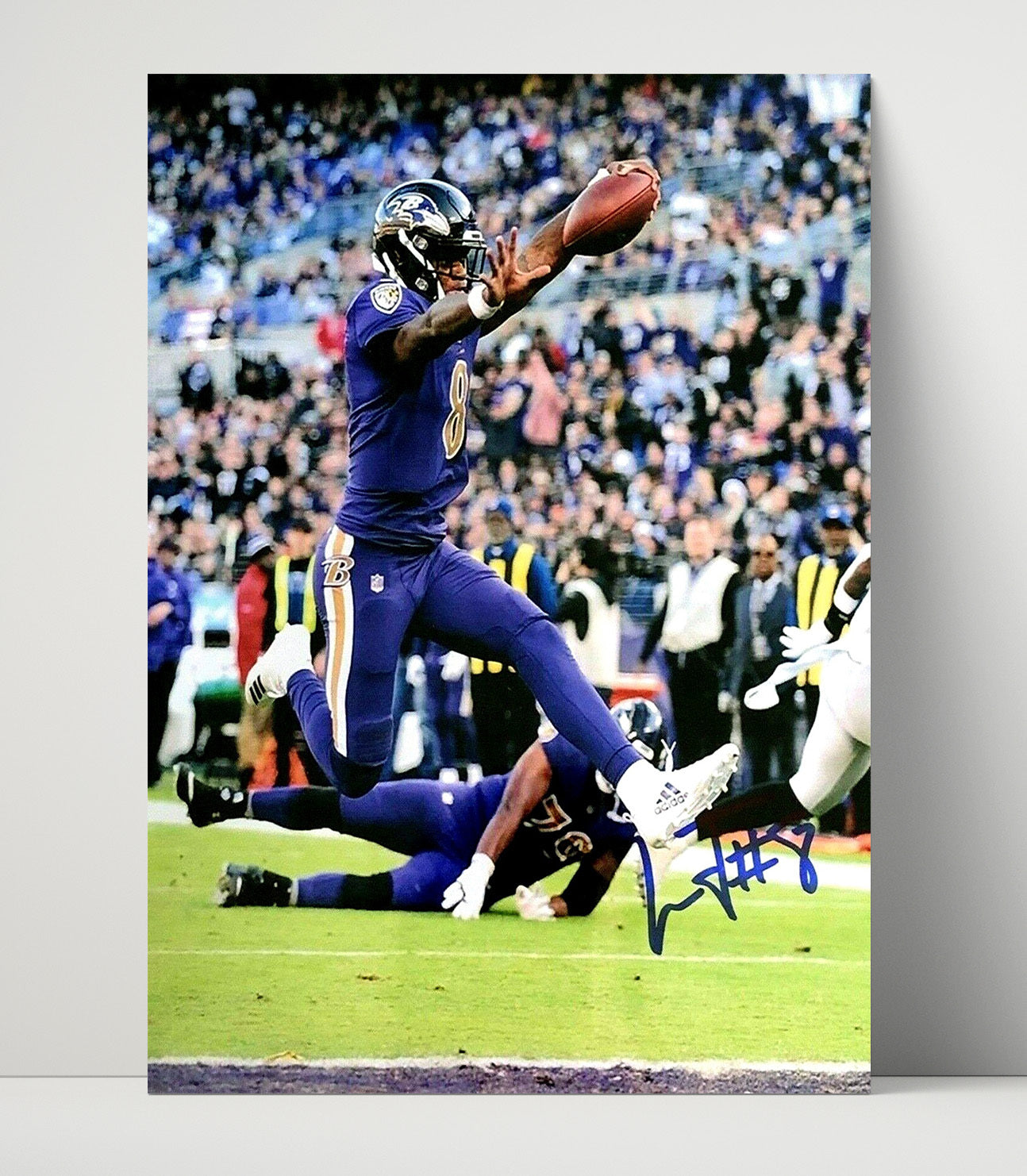 Lamar Jackson - Mvp Moves Football Wall Art - football wall art print