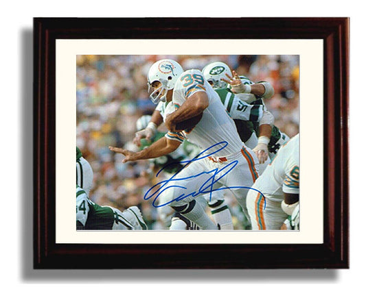 Larry Csonka - Miami Football Power Run Through Line 8x10 Canvas vintage football wall art