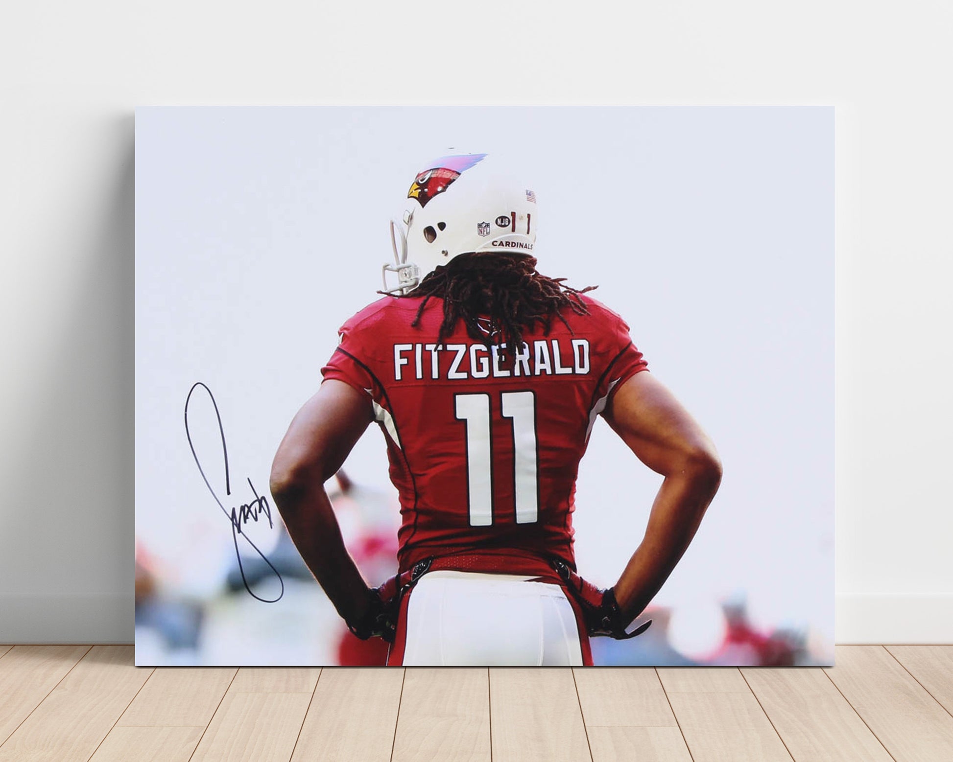 Larry Fitzgerald - Cardinal Legend Vintage Football Wall Art - 16x20 Unframed Print football decor