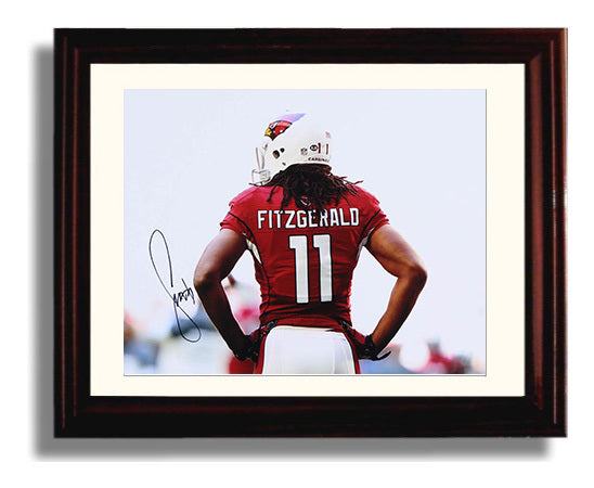 Larry Fitzgerald - Cardinal Legend Vintage Football Wall Art - 8x10 Beveled Frame football decor