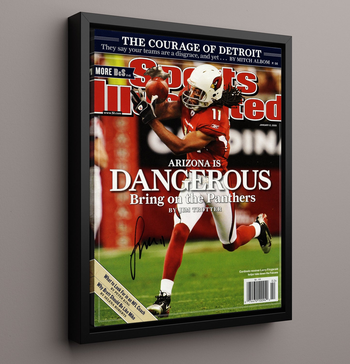 Larry Fitzgerald Dangerous - Sticky Hands Football Wall Art - football wall art print