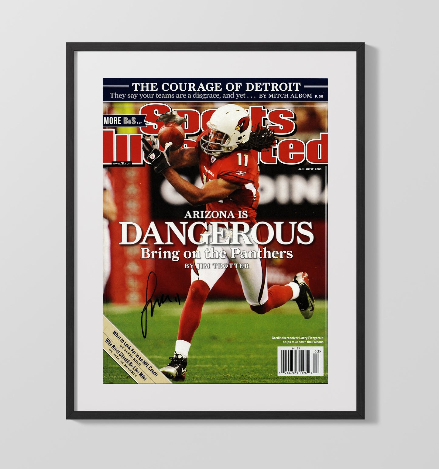 Larry Fitzgerald Dangerous - Sticky Hands Football Wall Art - football wall art print