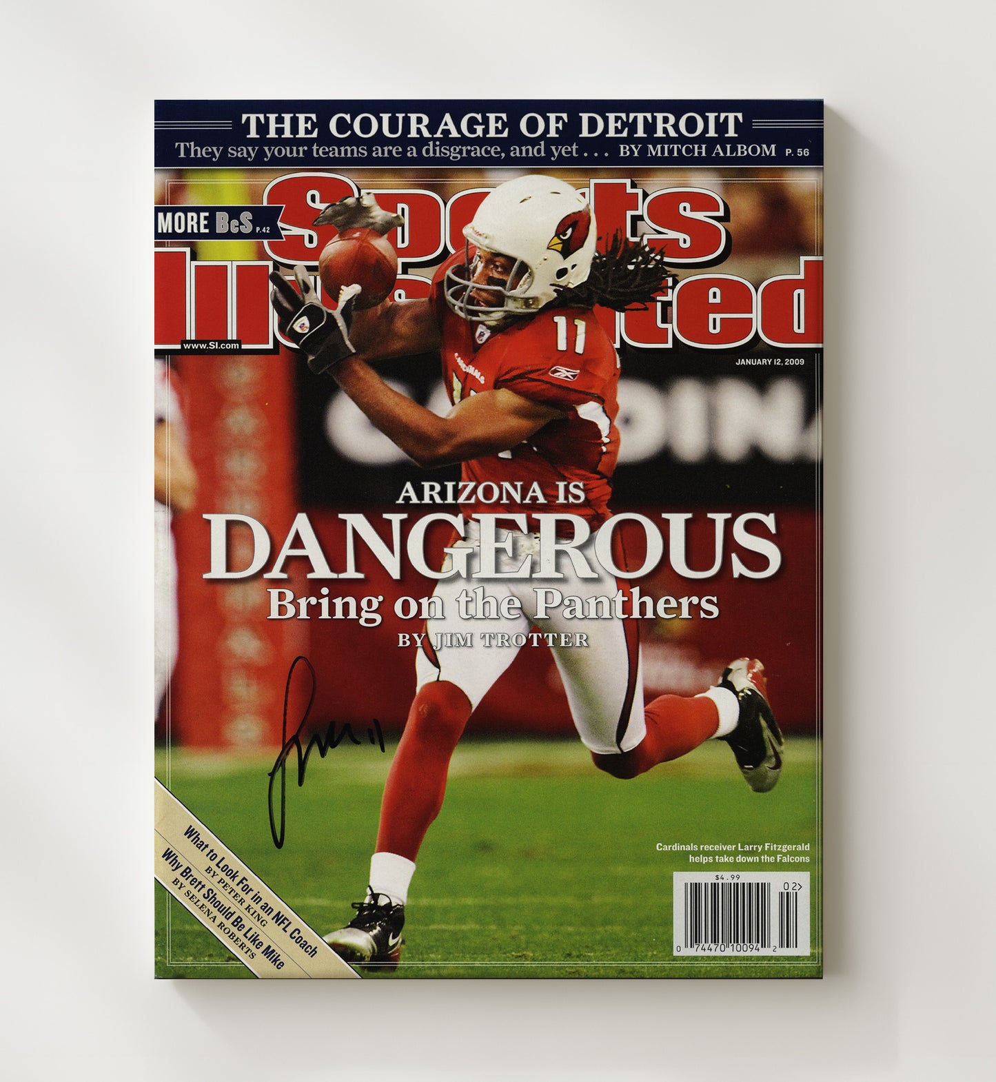 Larry Fitzgerald Dangerous - Sticky Hands Football Wall Art - football wall art print