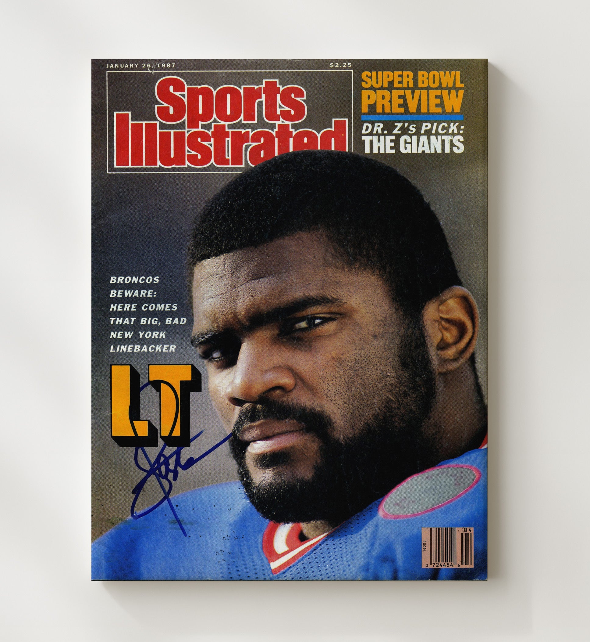 Lawrence Taylor Lt - Giants Enforcer Football Wall Art - football wall art print