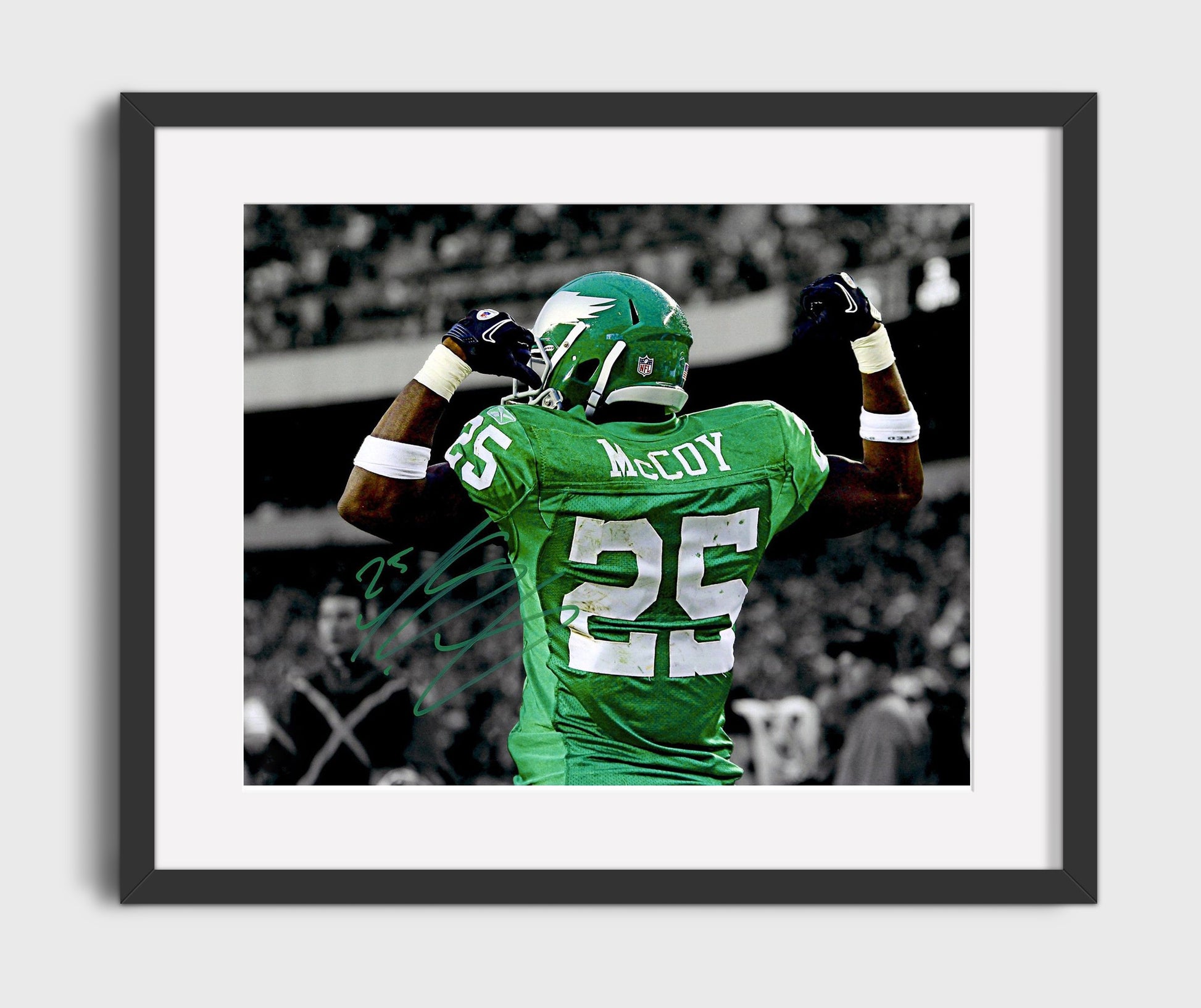 Lesean Mccoy - Philadelphia Football Celebration Back Flex Football Wall Art - football wall art print