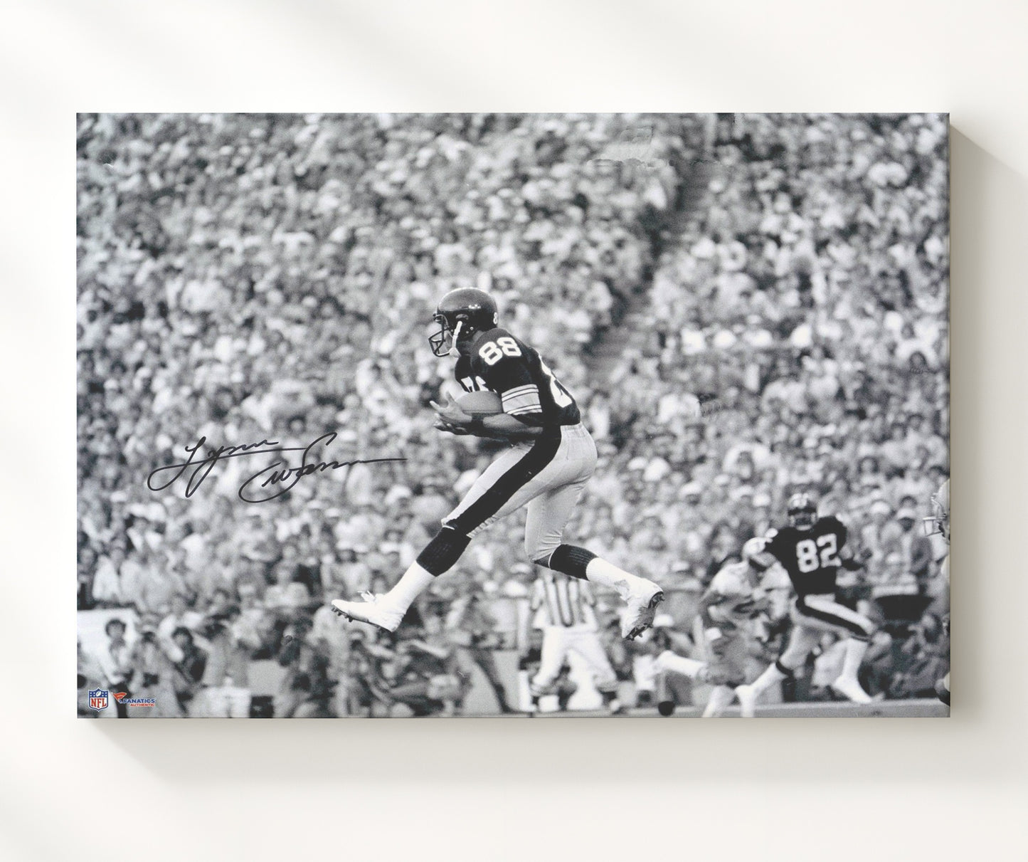 Lynn Swann - Legendary Leap Football Wall Art - football wall art print