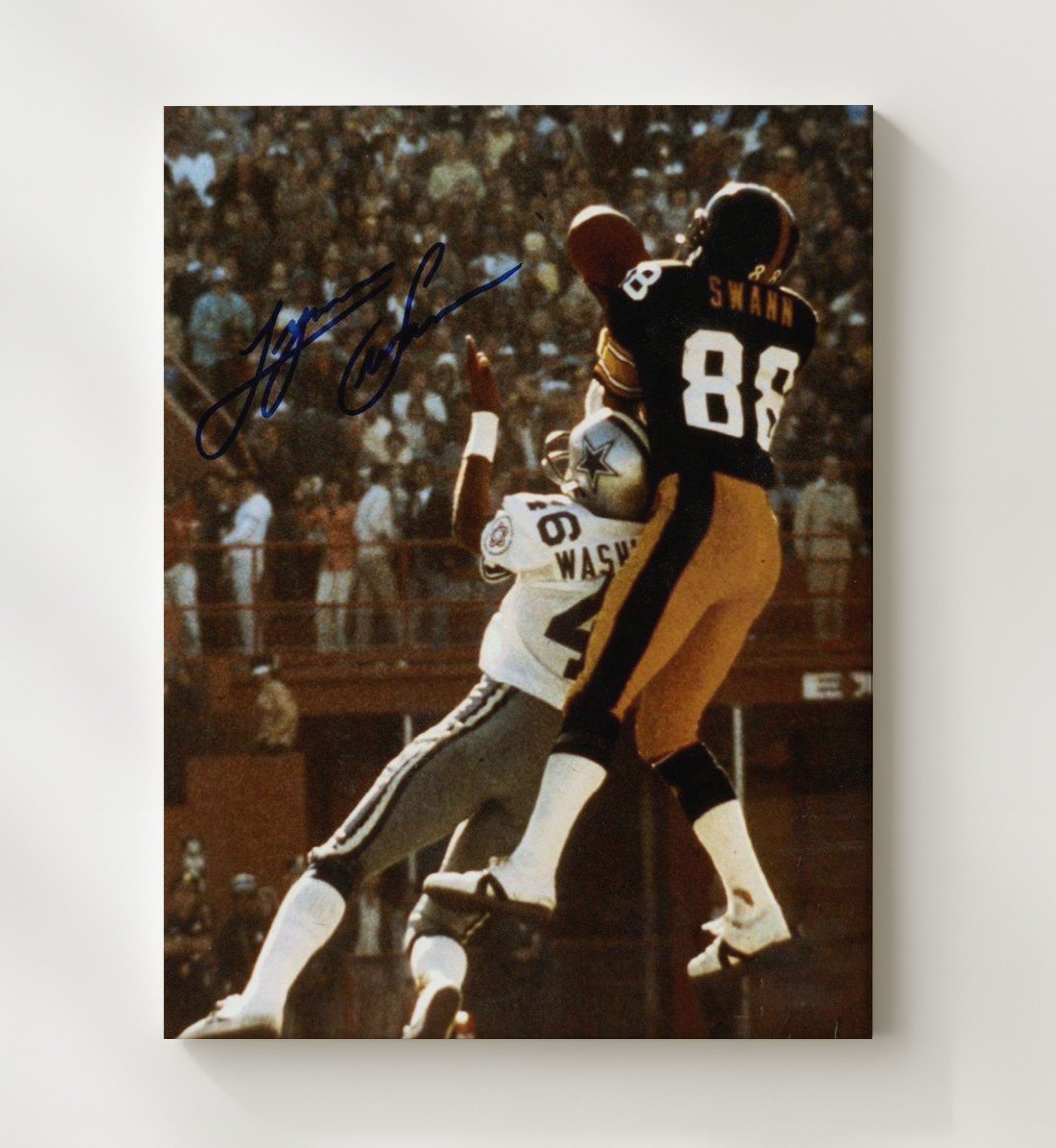 Lynn Swann - Pittsburgh Football Leaping Catch Super Bowl X 1976 Football Wall Art - football wall art print