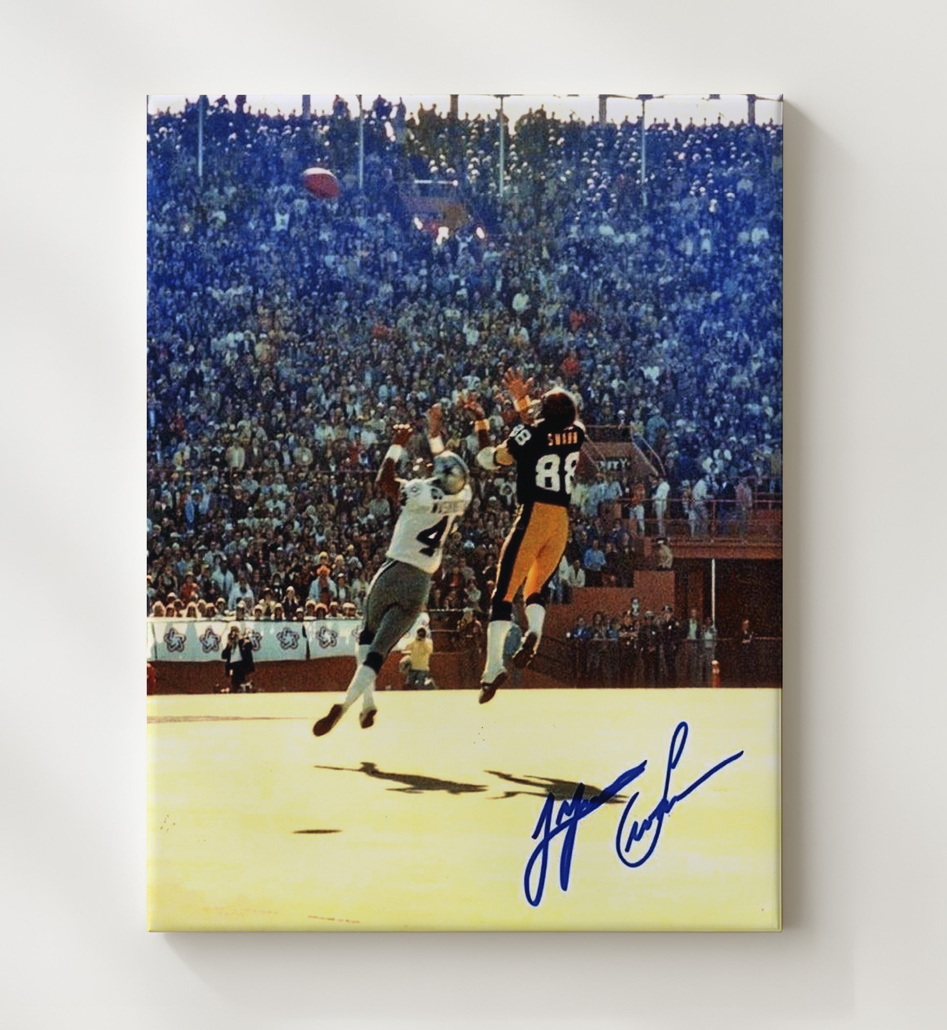 Lynn Swann - Super Bowl Ballet Football Wall Art - football wall art print