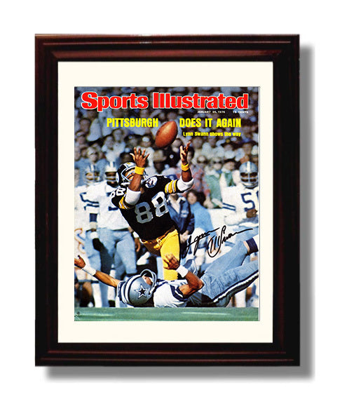 Lynn Swann Super Bowl X - Sky High Catch 8x10 Canvas vintage football wall art
