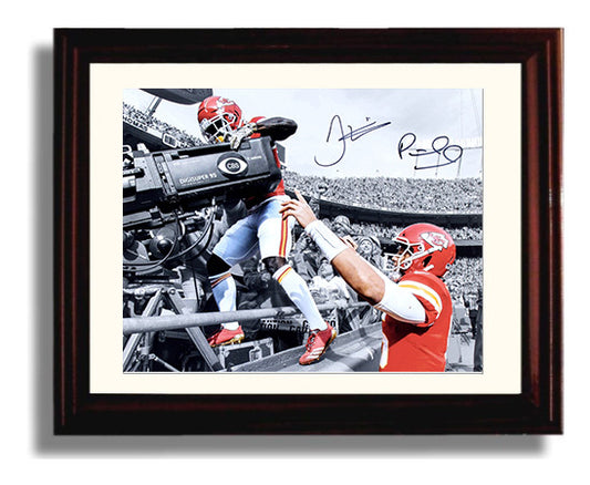 Mahomes and Hill - Showtime Chiefs 8x10 Canvas vintage football wall art