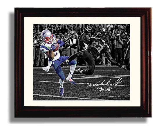 Malcolm Butler - Super Bowl Xlix Goal Line Interception 2015 Spotlight Football Wall Art - football wall art print