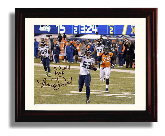 Malcolm Smith - Super Bowl XLVIII Interception Return 2014 8x10 Canvas vintage football wall art