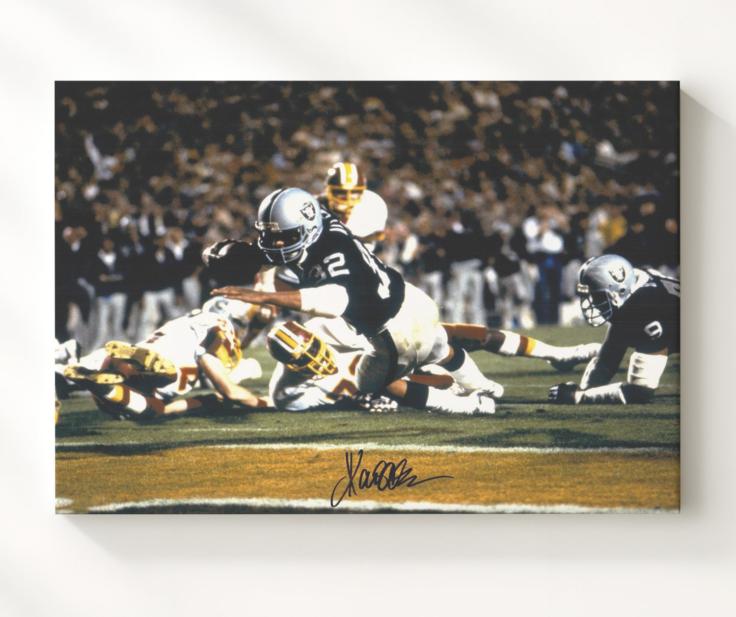 Marcus Allen - Super Bowl Xviii Power Run Oakland Football 1984 Football Wall Art - football wall art print
