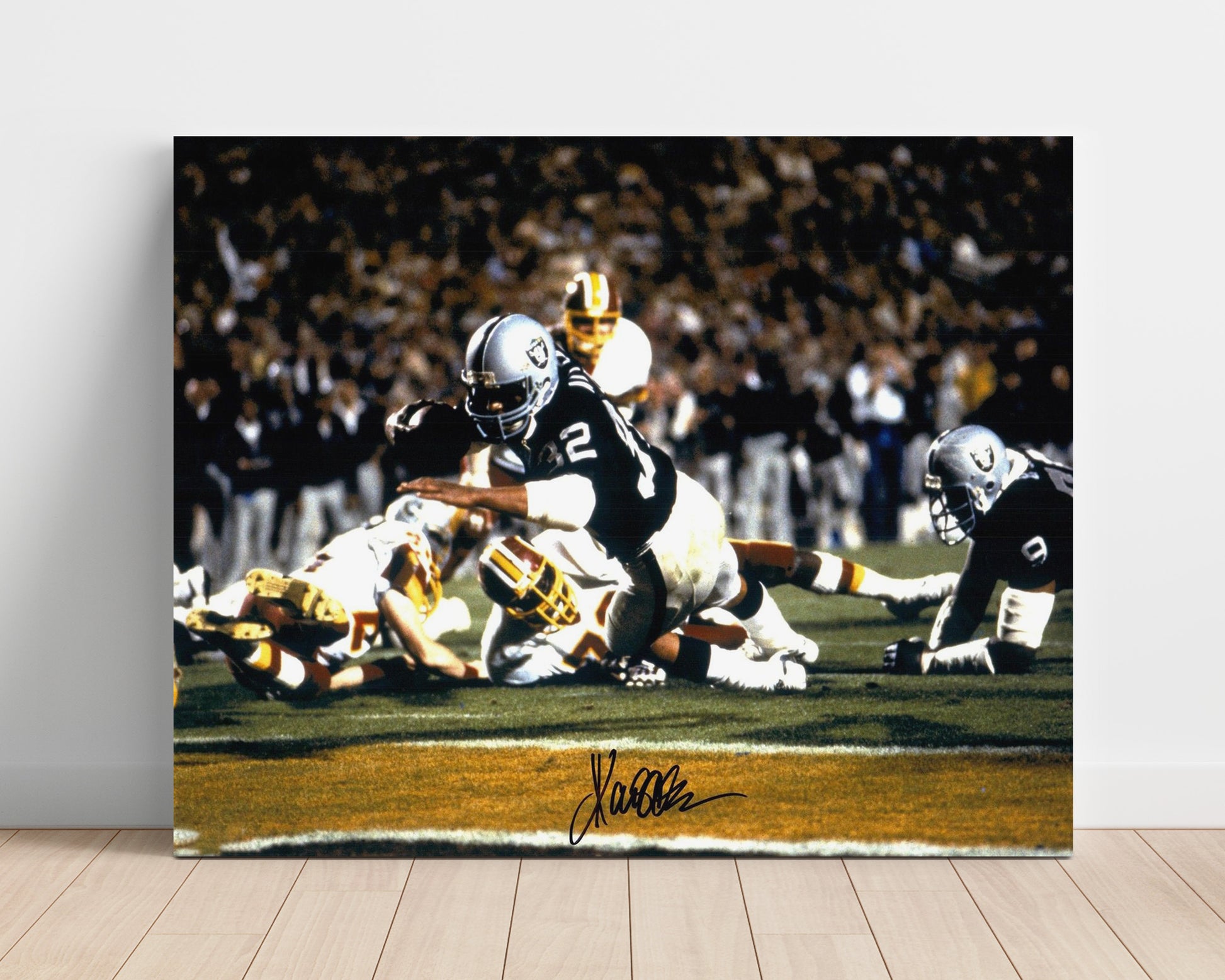 Marcus Allen - Super Bowl Xviii Power Run Oakland Football 1984 Football Wall Art - football wall art print
