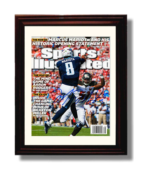 Marcus Mariota Titans Debut - New QB Statement 8x10 Canvas vintage football wall art
