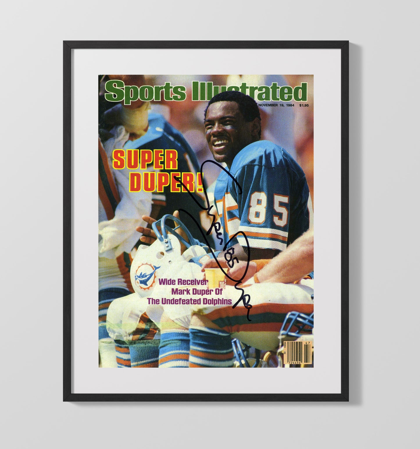 Mark Duper - Miami Football Super Duper Feature 1984 SI Cover Football Wall Art - football wall art print