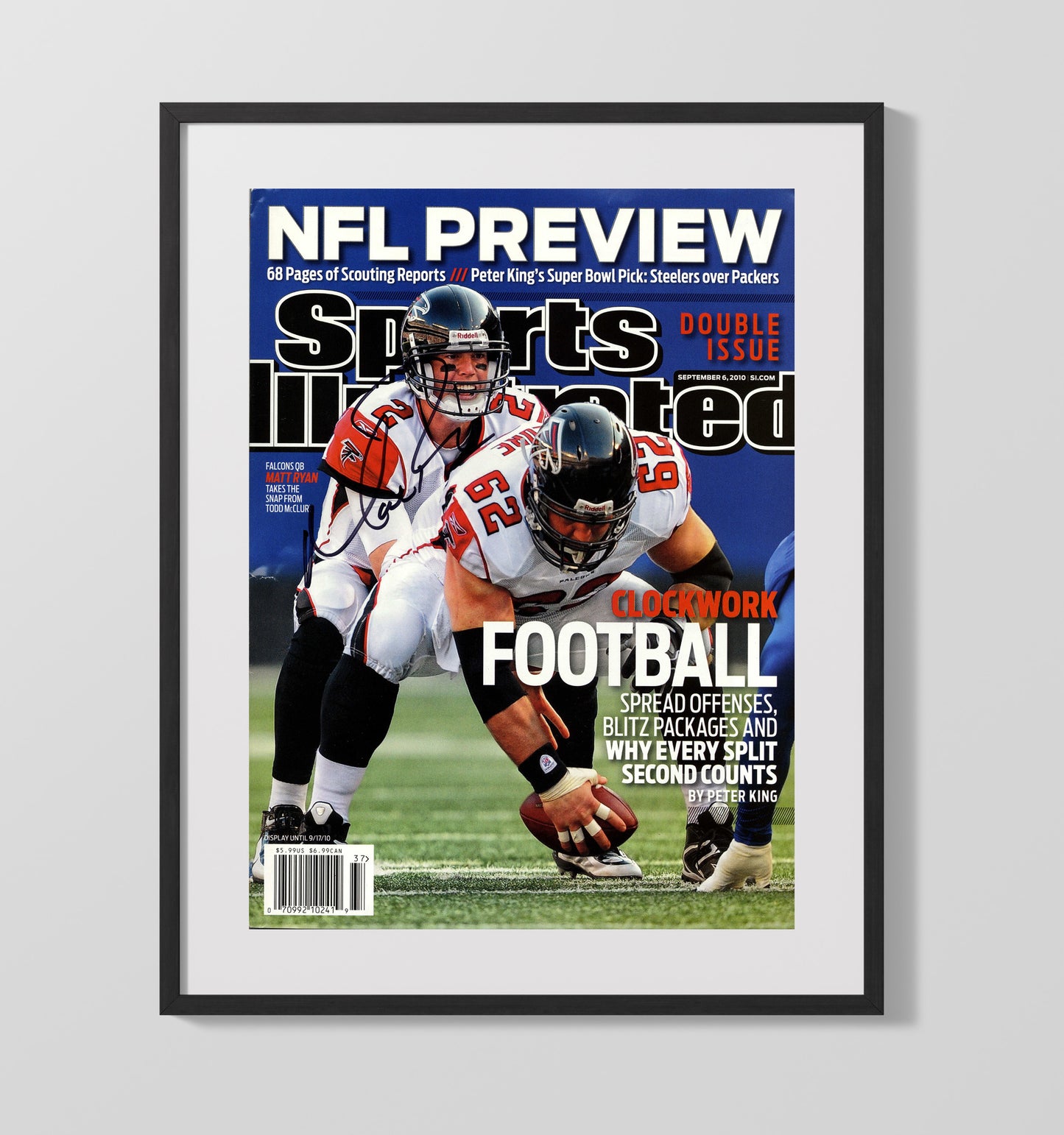 Matt Ryan - Atlanta Football NFL Preview Under Center 2010 SI Cover Football Wall Art - football wall art print