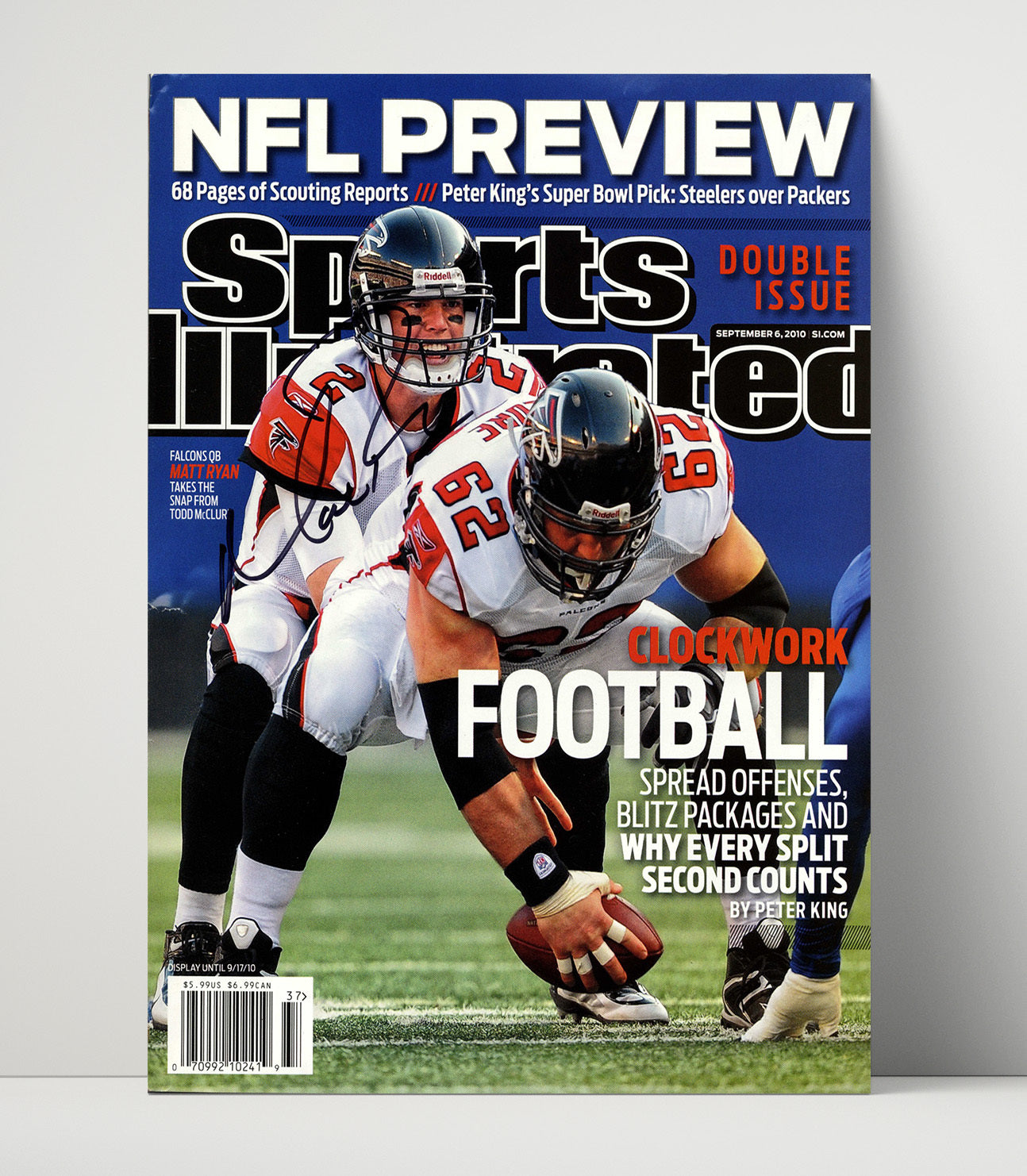 Matt Ryan - Atlanta Football NFL Preview Under Center 2010 SI Cover Football Wall Art - football wall art print