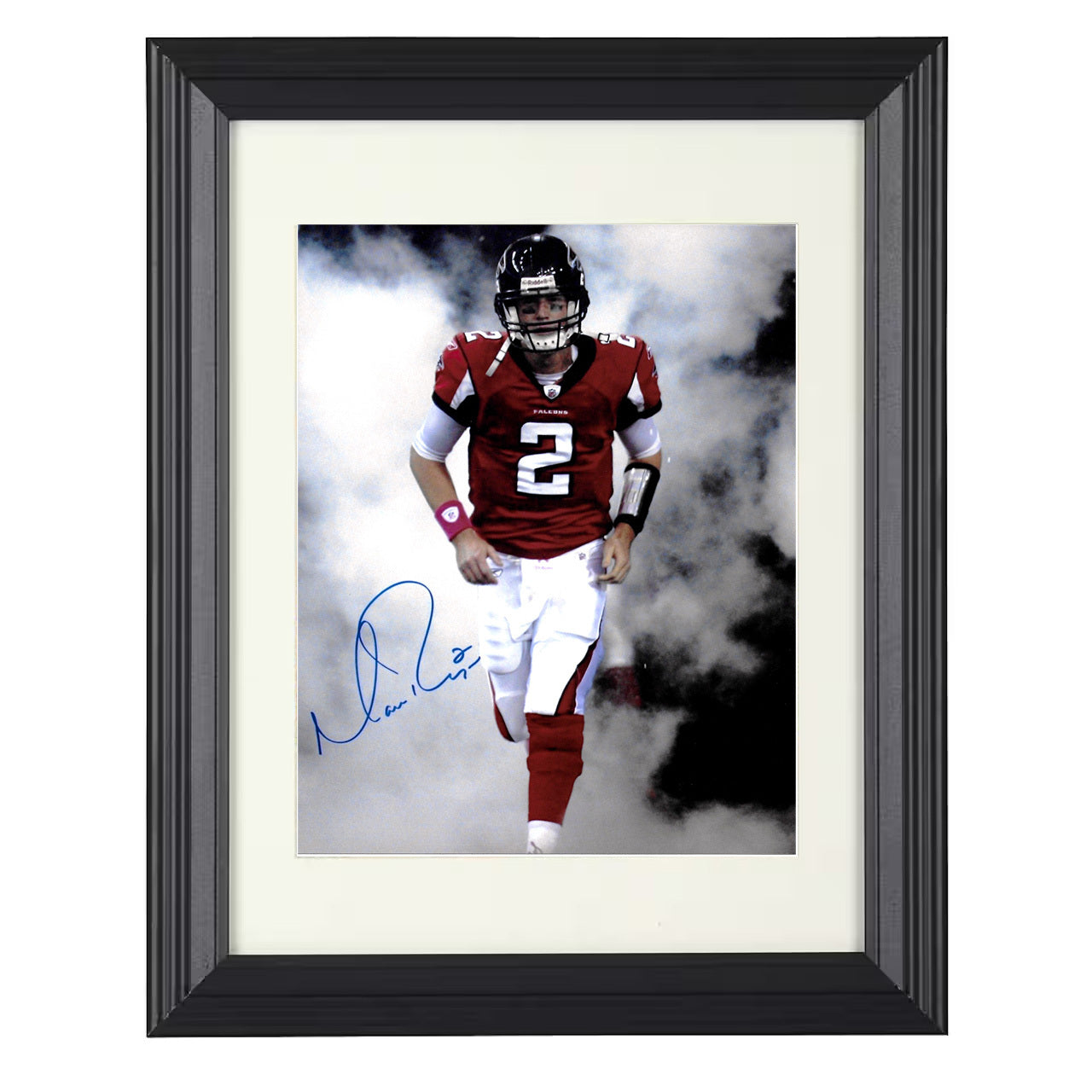 Matt Ryan – Atlanta QB Tunnel Entrance Smoke – 8x10 black beveled framed football wall art