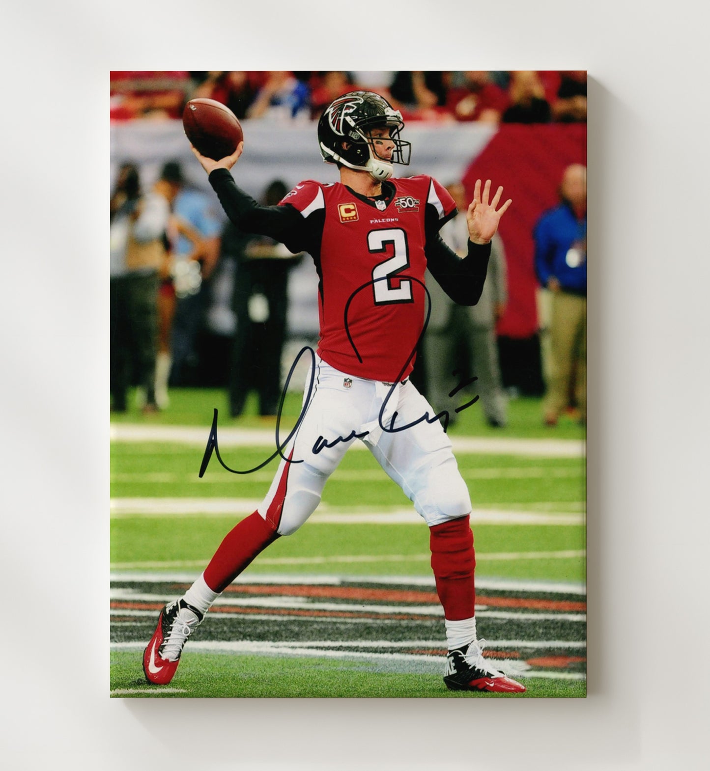 Matt Ryan - Matty Ice Vintage Football Wall Art - 20x24 Canvas football decor