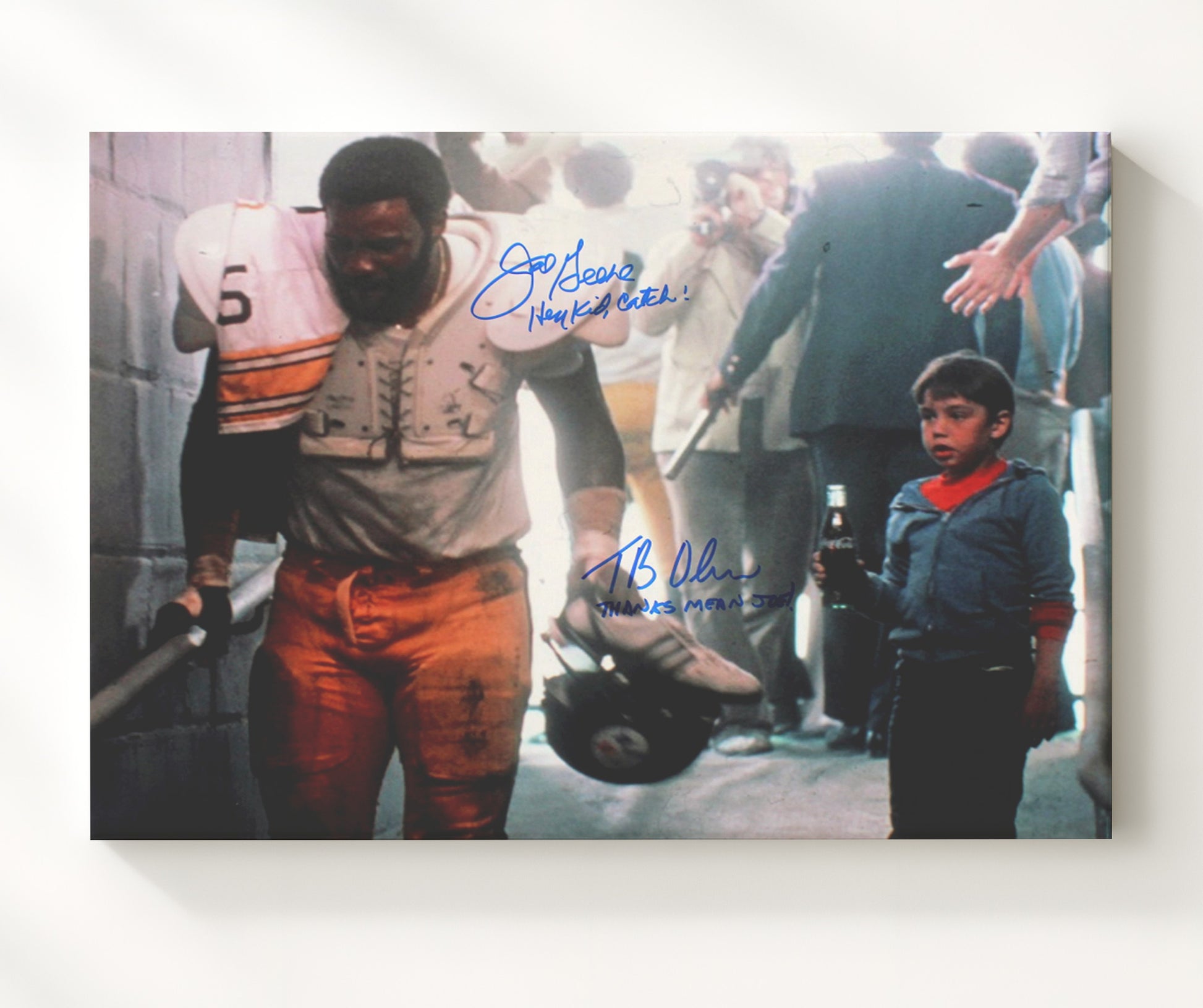Mean Joe Greene - Hey Kid Coca-Cola Football Wall Art - football wall art print