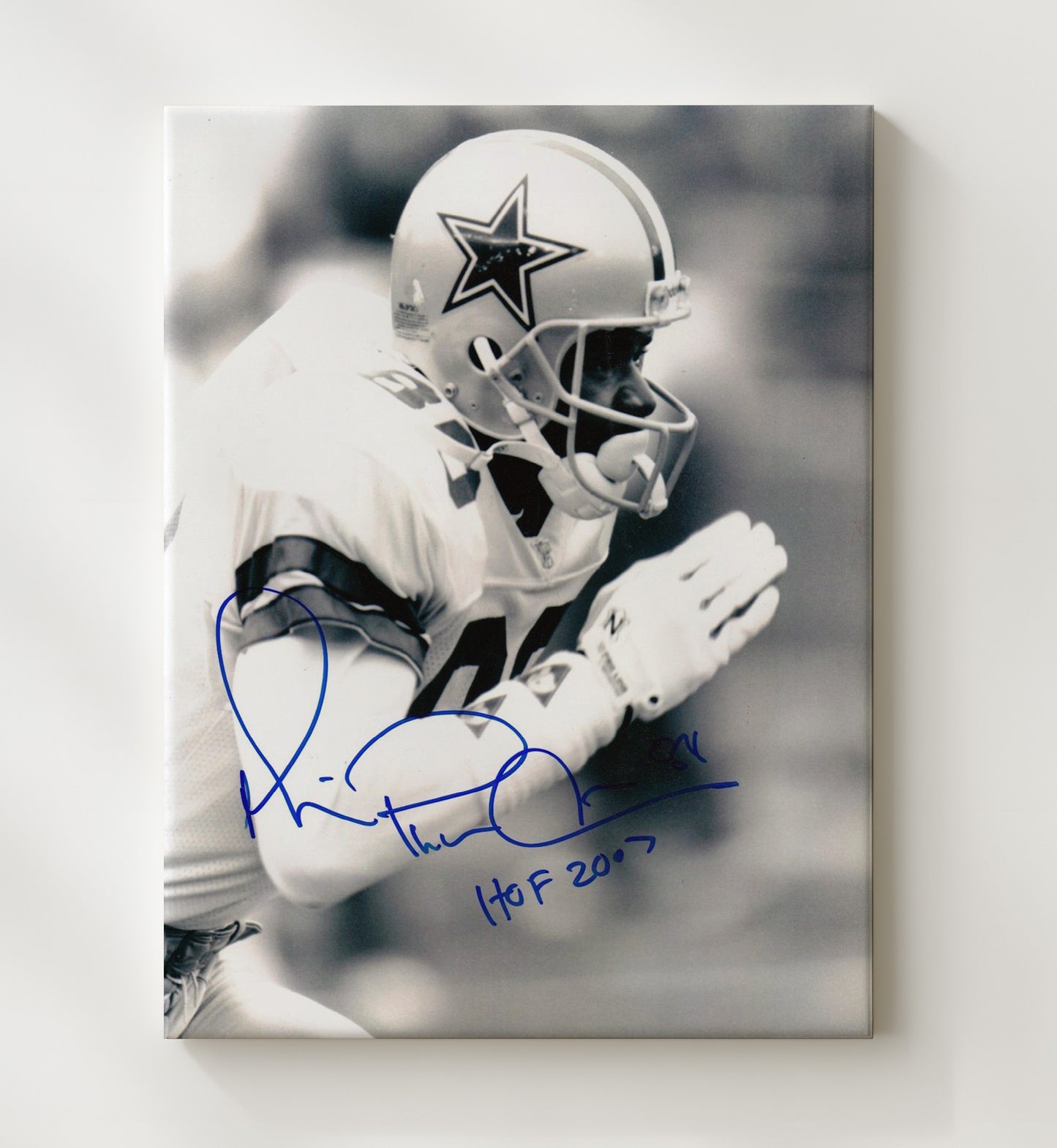 Michael Irvin - Dallas Football Receiver Prayer Hands Hof 2007 Football Wall Art - football wall art print