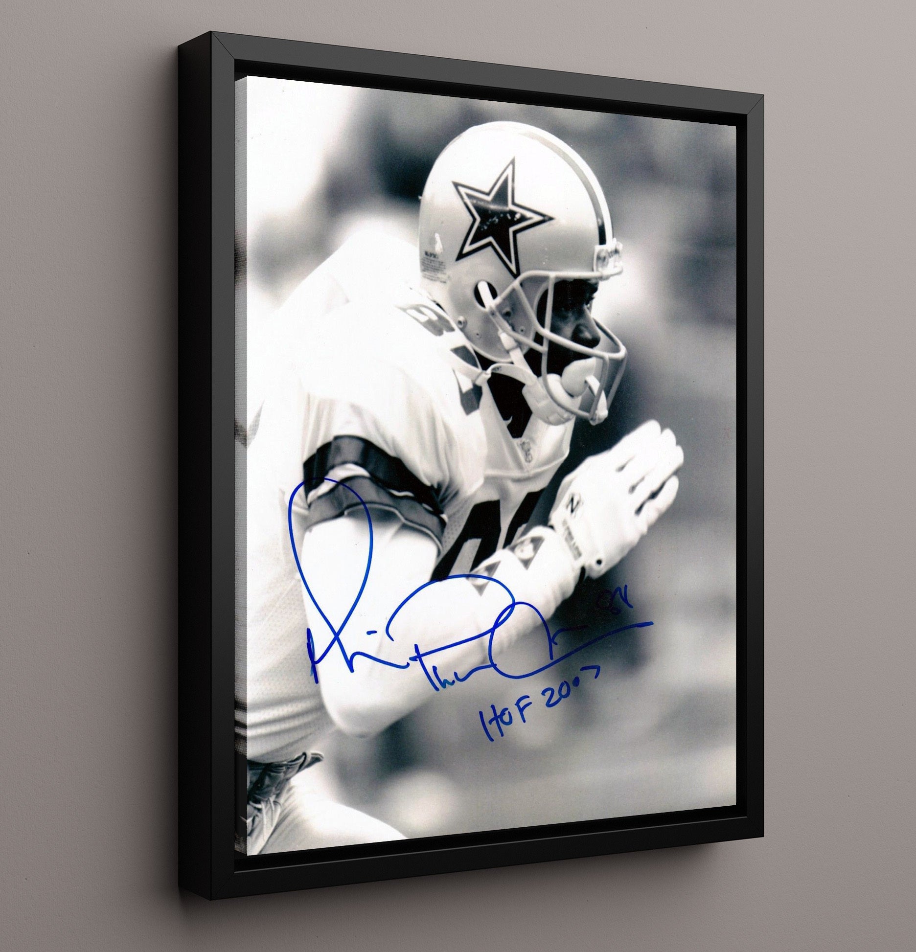 Michael Irvin - Dallas Football Receiver Prayer Hands Hof 2007 Football Wall Art - football wall art print