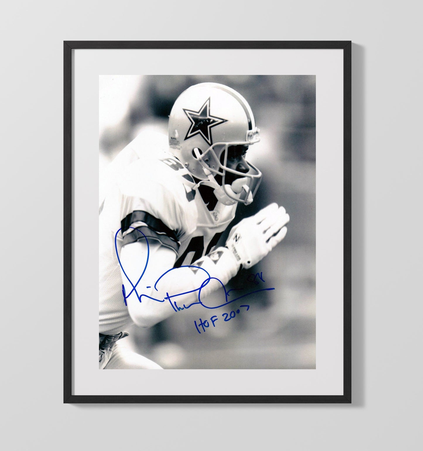 Michael Irvin - Dallas Football Receiver Prayer Hands Hof 2007 Football Wall Art - football wall art print