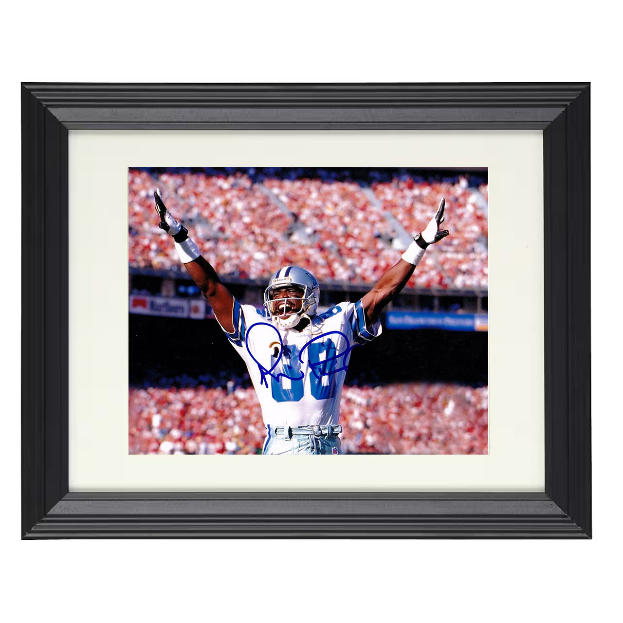 Michael Irvin – Playmaker TD – 8x10 black beveled framed football wall art