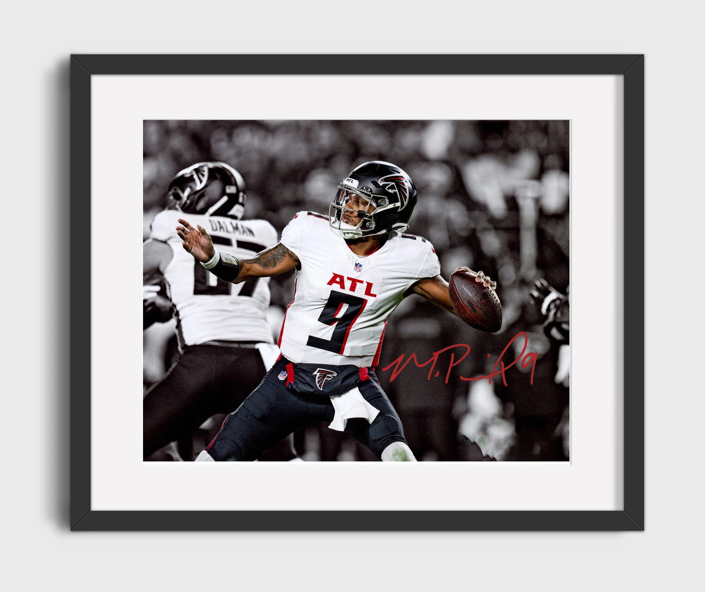 Michael Penix Jr - Rising Star Football Wall Art - football wall art print