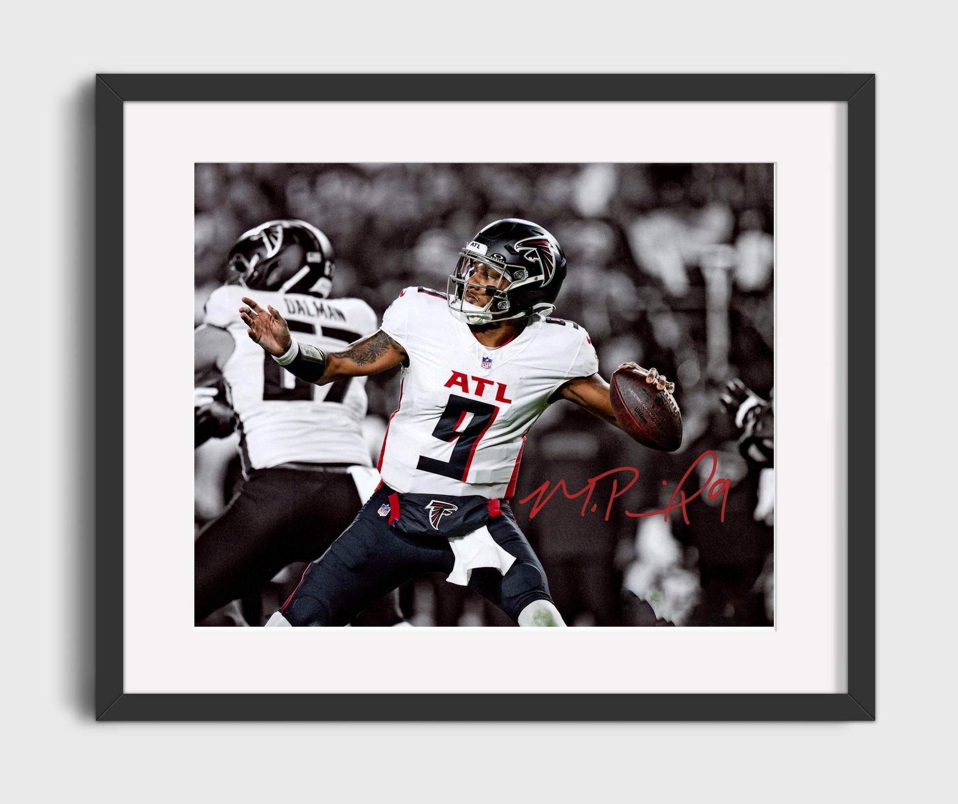 Michael Penix Jr - Rising Star Football Wall Art - football wall art print