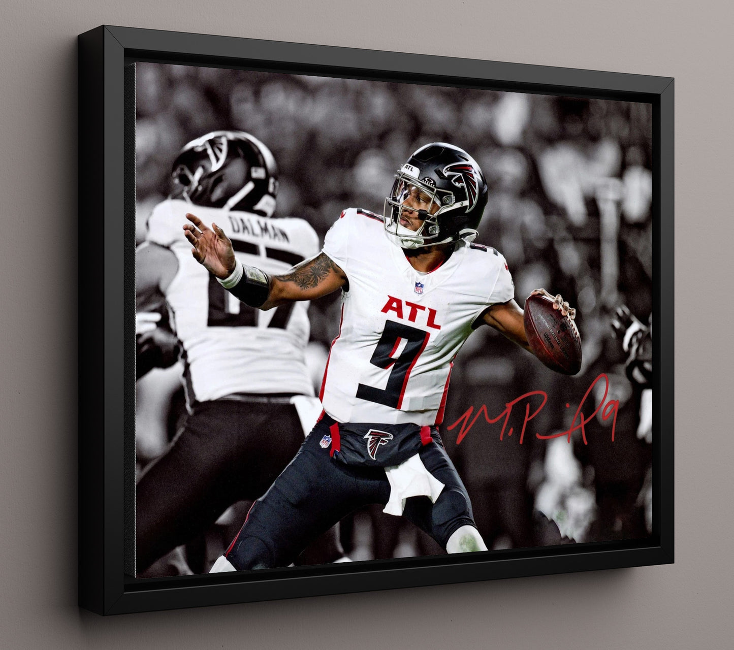 Michael Penix Jr - Rising Star Football Wall Art - football wall art print