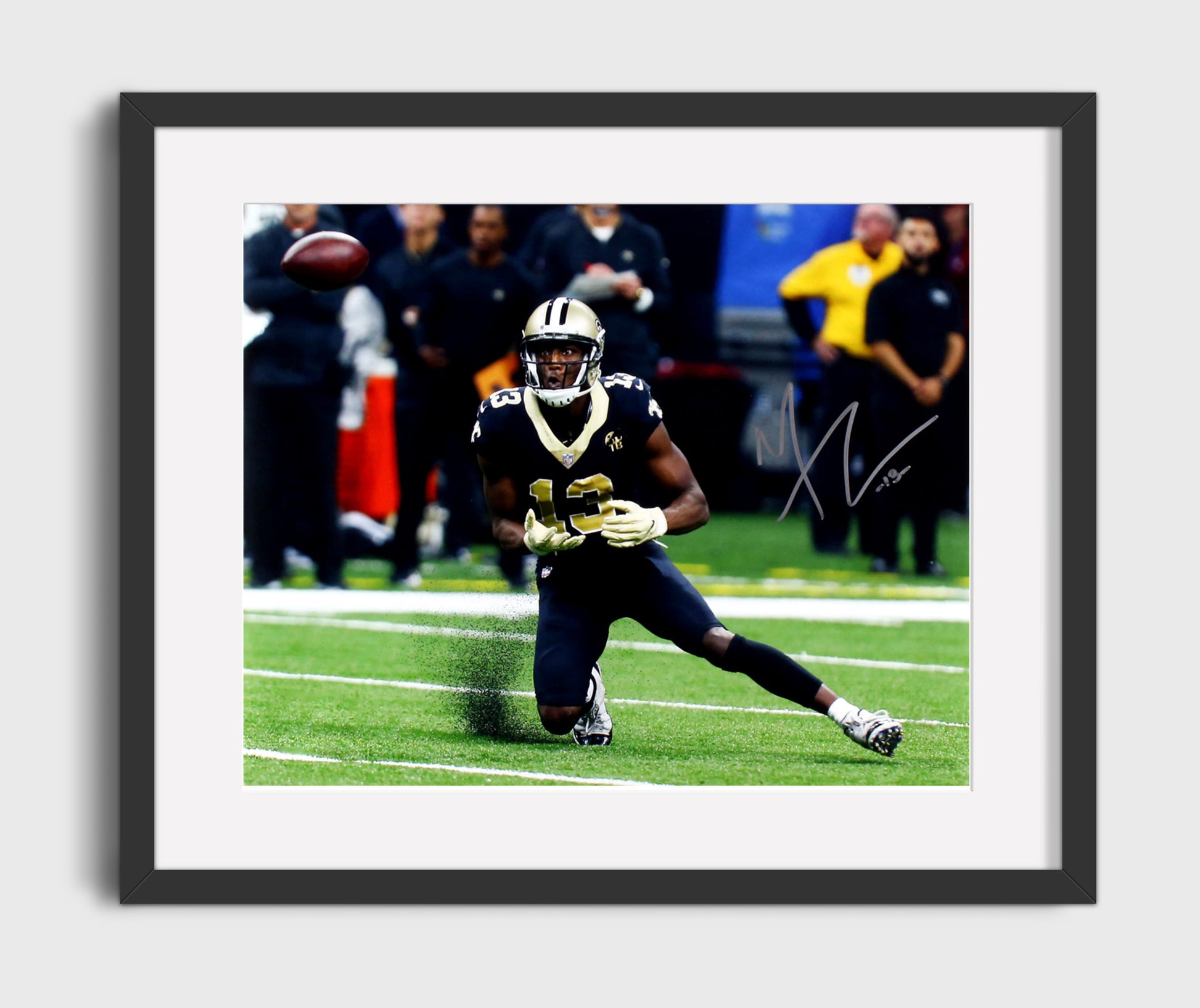 Michael Thomas - New Orleans Football Receiver Surprise Catch Reaction Football Wall Art - football wall art print
