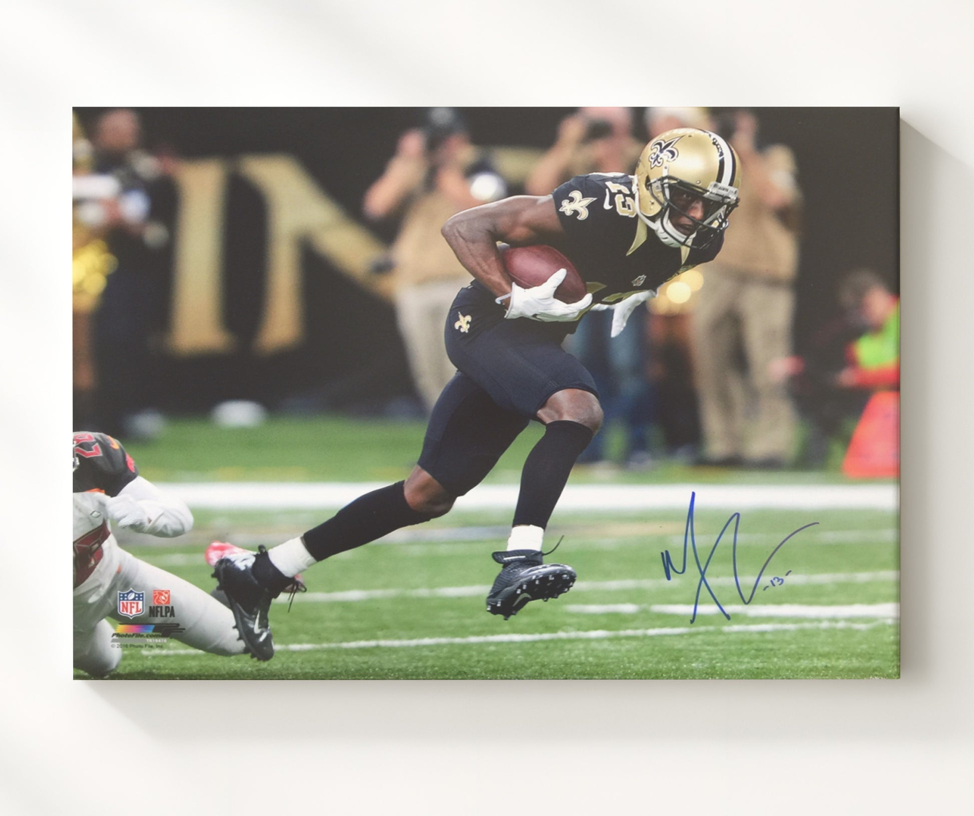 Michael Thomas Saints - Cant Guard Mike Vintage Football Wall Art - 20x24 Canvas football decor